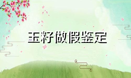 玉籽做假鉴定
