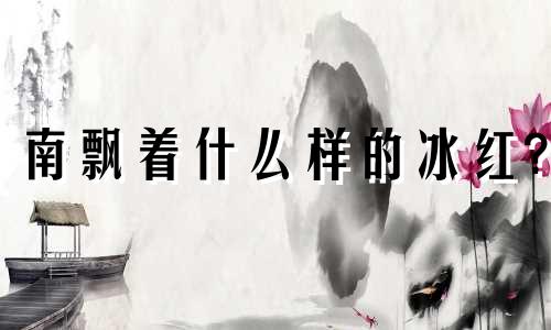 南飘着什么样的冰红?