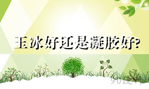 玉冰好还是凝胶好?