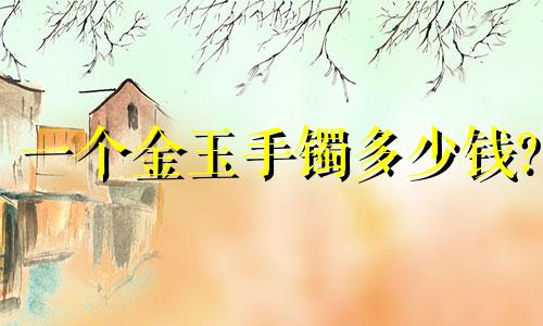 一个金玉手镯多少钱?