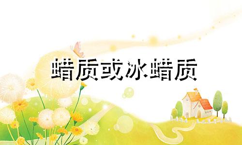 蜡质或冰蜡质