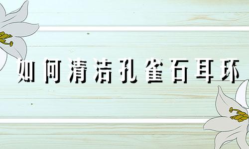 如何清洁孔雀石耳环