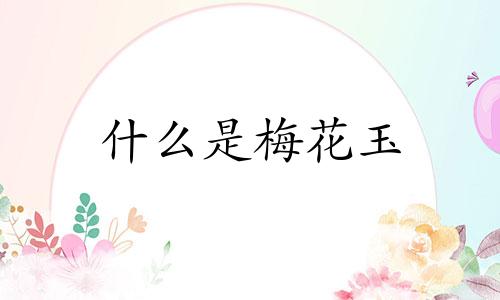 什么是梅花玉