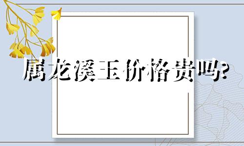 属龙溪玉价格贵吗?