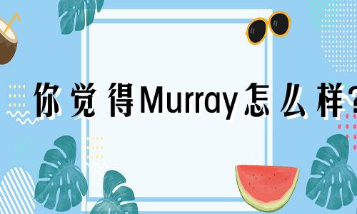 你觉得Murray怎么样?