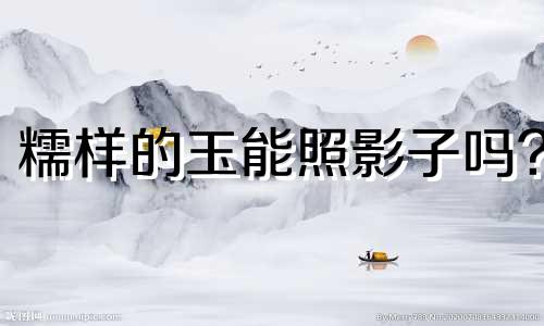 糯样的玉能照影子吗?