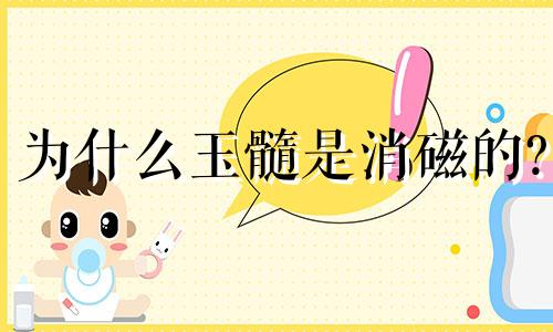 为什么玉髓是消磁的?