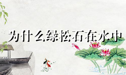 为什么绿松石在水中