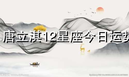 唐立淇12星座今日运势 12.11可以改写为唐立淇12星座今日运势: