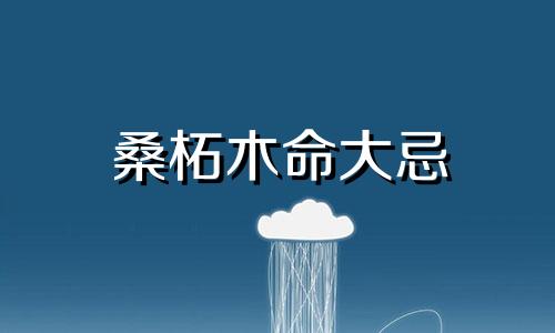 桑柘木命大忌 一生运势分析