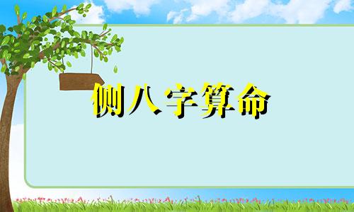 侧八字算命 批八字测算人生命运