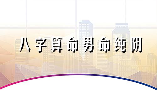 八字算命男命纯阴 八字全部为阴的男命如何 好不好 