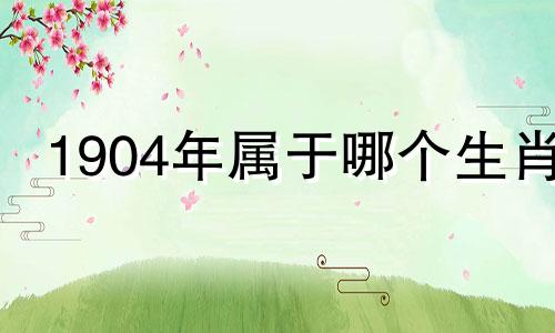 1904年属于哪个生肖 1904年是哪个生肖1904年是哪个生肖