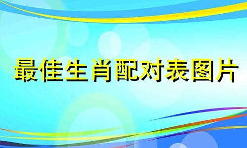 最佳生肖配对表图片 十二生肖最佳配对表格，十二生肖属性及最全配对表可以改写为