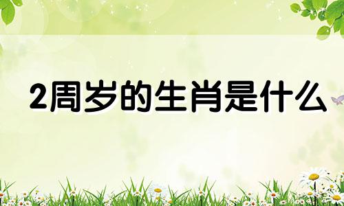 2周岁的生肖是什么 请问2周岁的人出生于哪一年，属于哪个生肖