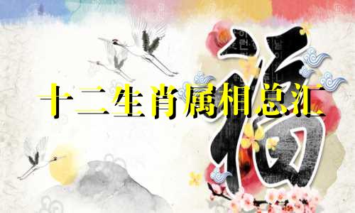 十二生肖属相总汇 十二生肖包括哪些动物