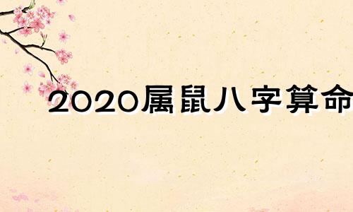 2020属鼠八字算命 胡洛瑜2020年属鼠运程完整版 