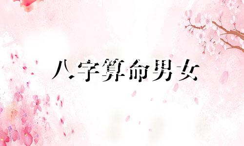 八字算命男女 怎样按生辰八字算男女,请帮忙查生辰八字男女配对