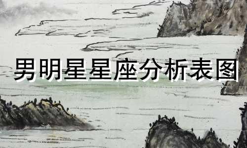 男明星星座分析表图 娱乐圈最近塌房的明星