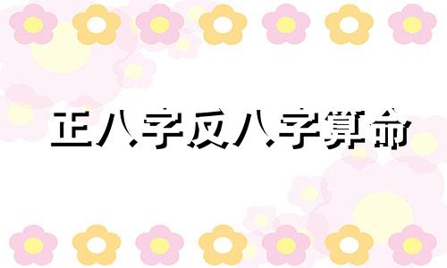 正八字反八字算命 怎么查自己的生辰八字