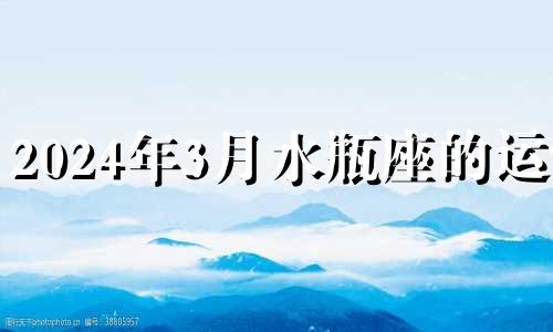 2024年3月水瓶座的运势