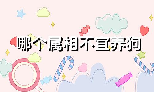 哪个属相不宜养狗 十二生肖中不适合养狗的四个属相