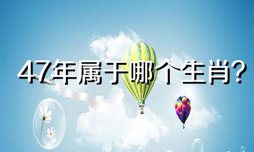 47年属于哪个生肖？