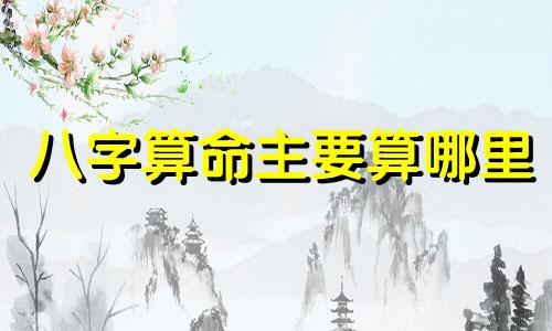 八字算命主要算哪里 生辰八字可以算出什么,生辰八字都包括哪些内容 