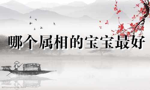 哪个属相的宝宝最好 生个什么属相的宝宝最合适