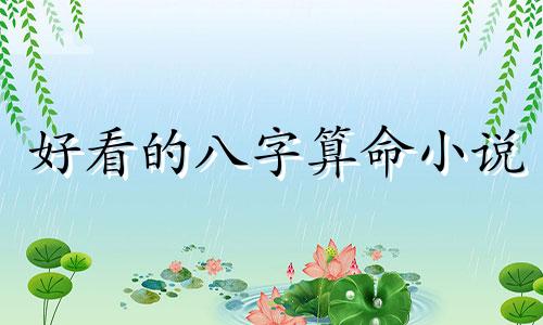 好看的八字算命小说 求书虫基本关于算命,风水的小说,都市,穿越的都可以。