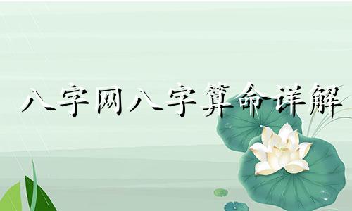 八字网八字算命详解 数字八字算命方法详解