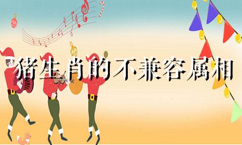 猪生肖的不兼容属相 与什么属相不和谐