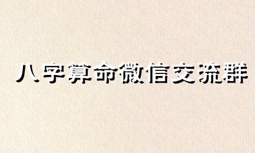 八字算命微信交流群 八字命理排盘,有快速八字七柱 四柱加胎元命宫身宫 排盘