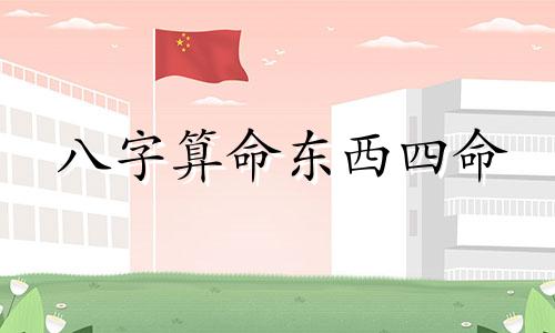 八字算命东西四命 东西四命合婚法命理分析中的婚姻状况