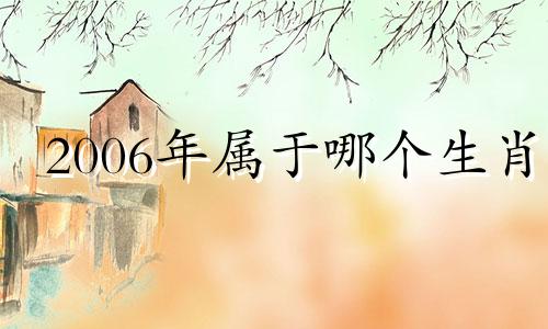 2006年属于哪个生肖 2006年的生肖是什么