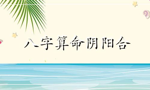 八字算命阴阳合 测自己八字阴阳,如何正确判断八字的阴阳属性