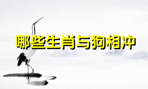 哪些生肖与狗相冲 属狗的人和哪个生肖相冲突呢