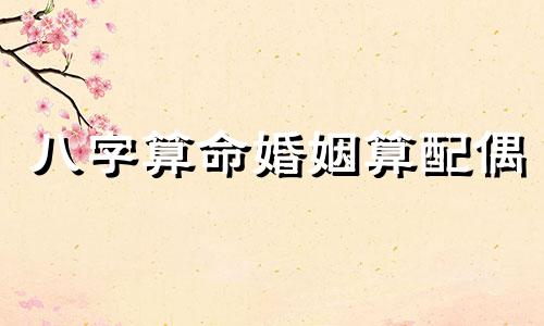 八字算命婚姻算配偶 如何用四柱八字测算婚姻 八字合婚婚配方法