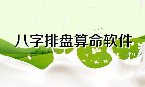 八字排盘算命软件 八字排盘的软件