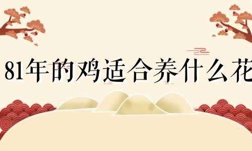 81年的鸡适合养什么花 81年属鸡的适合养什么植物