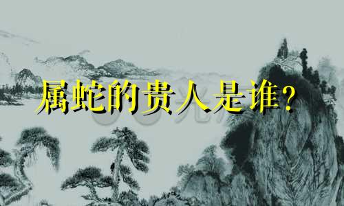 属蛇的贵人是谁？