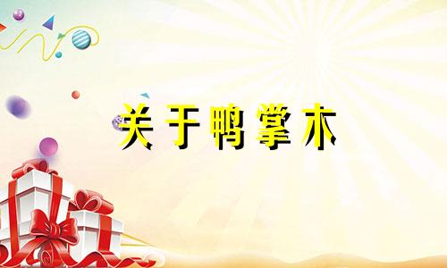 关于鸭掌木 也称为鸭脚木的风水摆放，以下是一些建议和禁忌：1. 避免将鸭掌