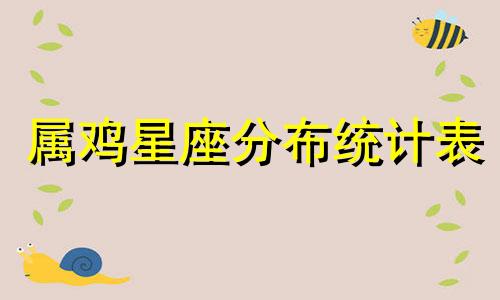 属鸡星座分布统计表 哪些星座对应生肖鸡