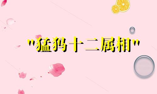"猛犸十二属相" 这一概念似乎并不存在，因为十二生肖是中国传统文化中特有的，用来代表相对应的农历年份的