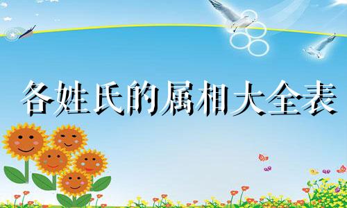 各姓氏的属相大全表 姓名属相婚配表大全，属相婚配这个句子可以改写为：