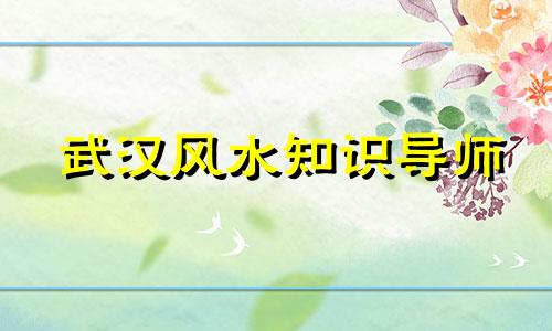 武汉风水知识导师 我和我的家人将永远感激武汉的风水大师潘非老师