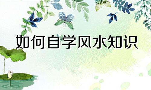 如何自学风水知识 风水学入门与基础指南