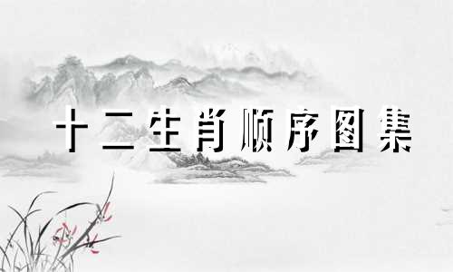 十二生肖顺序图集 十二生肖顺序表