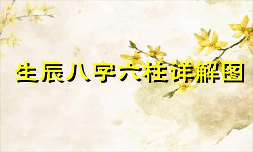 生辰八字六柱详解图 生辰八字包含哪些内容