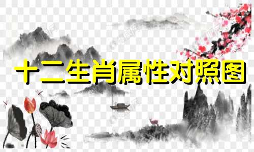十二生肖属性对照图 包含每个生肖的详细代号